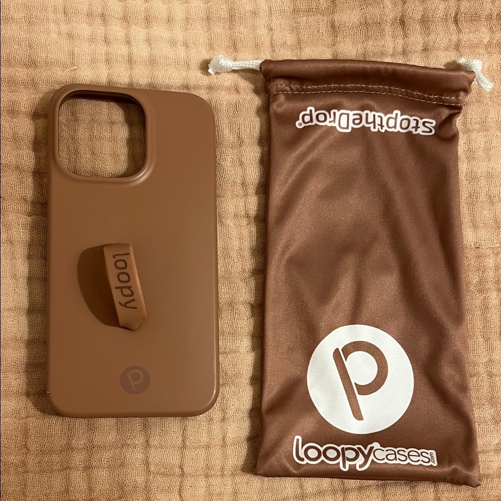 Loopy Case Tan Phone Case with Loop